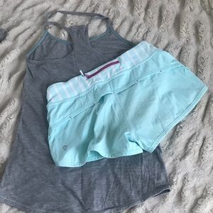 Ivivva track shorts and tank💕